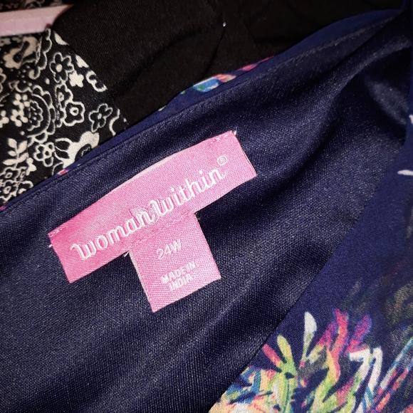 Color Burst high low hem Dress 24W - Picture 4 of 4